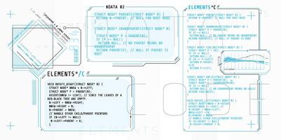 HUD interface elements with part of the code C. vector