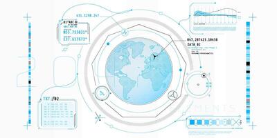 Design of the virtual interface of the planetary protection program. vector