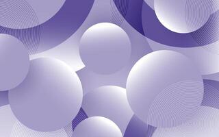 Modern Abstract White and Purple Background with Circle Shapes in Futuristic Concept vector