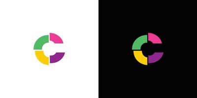 Modern and unique C logo design 3 vector