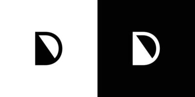 Simple and unique D logo design vector