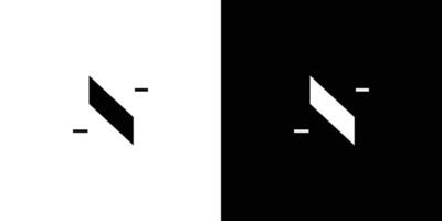 Modern and unique N logo design 3 vector