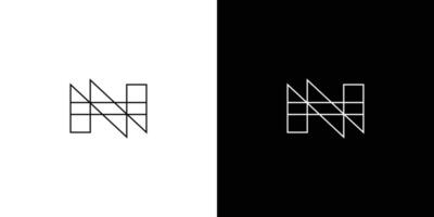 Modern and unique N logo design 2 vector