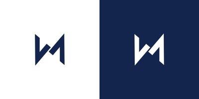 Modern and unique M logo design vector