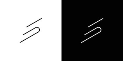 Simple and Unique S logo design vector