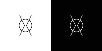 Modern and Unique XO logo design vector