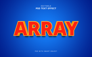 Array Text Effect In Photoshop psd