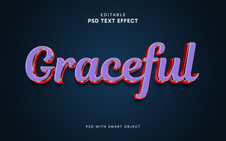 Graceful Text Effect psd