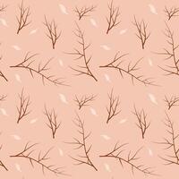 branch floral seamless pattern vector