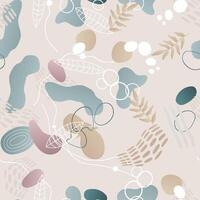 seamless pattern abstract and colorful doodle background vector