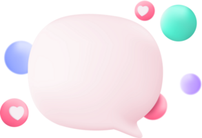 A speech bubble with colorful balloons png