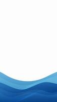Abstract Blue Waves Background Design Template vector