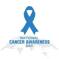 National Cancer Awareness Day. illustration for National Cancer Awareness Day. background, banner, card, poster, template. illustration. vector