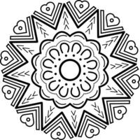 Decorative circle pattern mandala background vector
