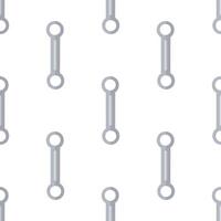 Cartoon Ring spanner seamless pattern. vector