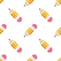 Cartoon cute Pencil seamless patterns, . vector