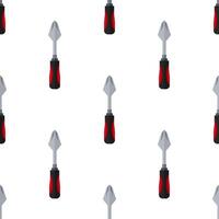 Cartoon screwdriver seamless pattern, . vector