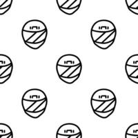 Cool Helmet cartoon doodle seamless pattern, . vector