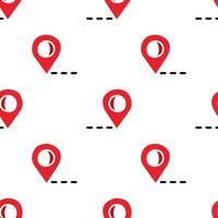 Cartoon Pinpoint Location Symbol seamless patterns, . vector