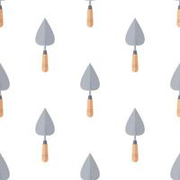 Cartoon Trowel seamless pattern, . vector