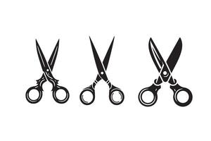Scissors Silhouette Illustration Design vector