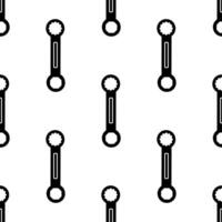 Cartoon doodle silhouette ratchet spanner seamless pattern, . vector