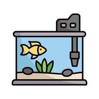 aquarium icon design template simple and clean vector