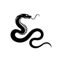 Lunar New Year Snake Silhouette Icon for Year of the Snake Festive Designs vector
