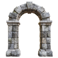 Ancient Stone Archway with Weathered Blocks png