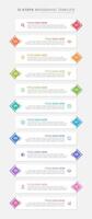 Modern Business Infographic Design Template with 12 Options vector
