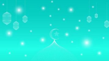 Ramadan Kareem background with moon and stars. illustration. vector