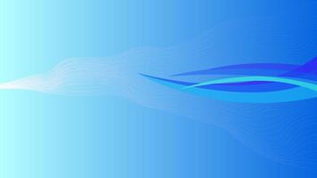 abstract blue background with some smooth lines in it vector