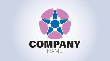 Abstract logo design for company vector