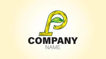 A logo for a company with a leaf on it vector