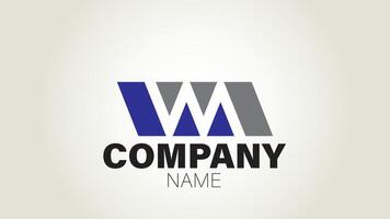 The letter w logo design vector