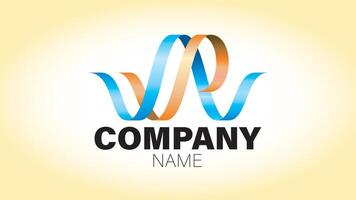A logo for a company with a wave shape vector