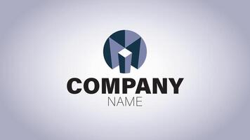 Print Eye-Catching 3D Logo Design Encased in a Stylish Circle vector