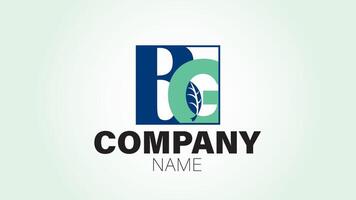 The logo for a company that is called bg vector