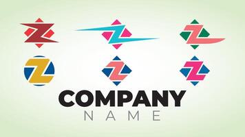 Z logo design template vector