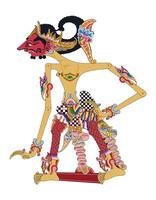 Wayang puppet, setyaki image illustration style. Javanese traditional performance art. vector