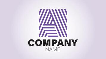 A letter logo design template vector