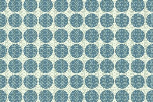 Circle line shapes abstract seamless repeat pattern vector
