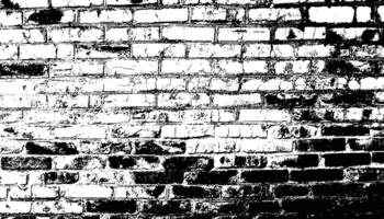 Black and White rustic Bricks wall background vector