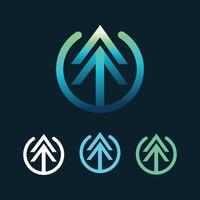 Gradient Arrow Logo design vector