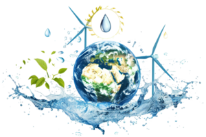 Green energy powers the world. Wind and solar energy are clean, renewable sources of energy that can help us reduce our reliance on fossil fuels. png