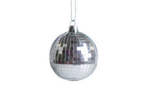 disco ball. It is a sphere covered in small mirrors. It is used to reflect light and create a sparkling effect. png