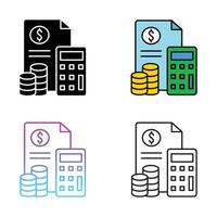 Accounting icon set. vector