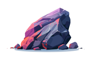 Fantasy glowing rock. A magic crystal glowing with power. png