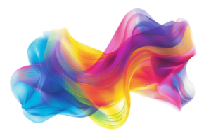 abstract painting with a blue, purple, pink, yellow, and green color scheme. It is a fluid painting with a lot of movement and energy. png
