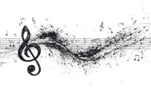 The image shows a dark, flowing shape with bright points of light scattered throughout png
